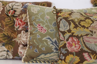 Lot 551 - Four needlework cushions