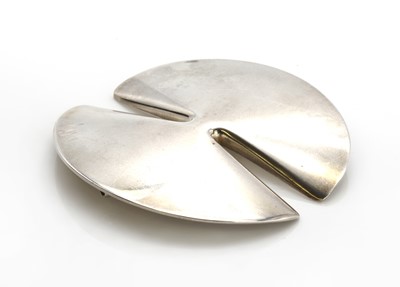 Lot 439 - A sterling silver brooch by Georg Jensen