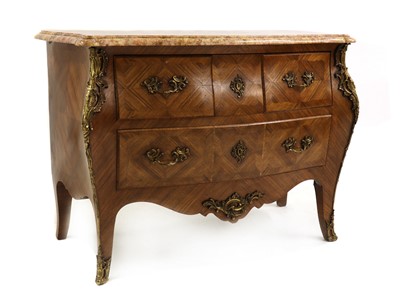 Lot 334 - A Louis XV-style kingwood commode