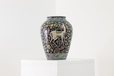Lot 177 - A glazed earthenware vase