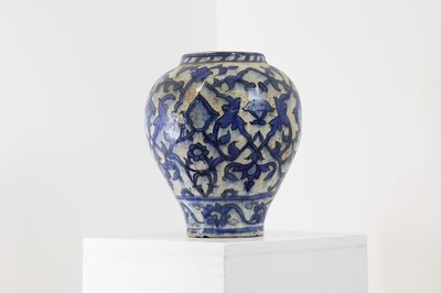 Lot 180 - A tin-glazed earthenware vase