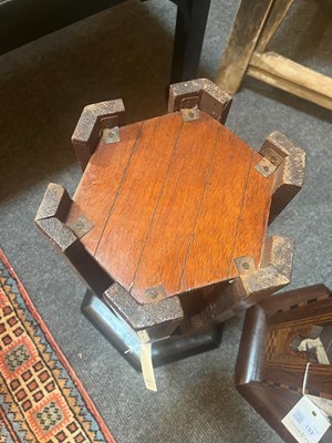 Lot 153 - A near pair of inlaid walnut and fruitwood wine tables