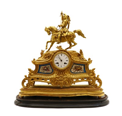 Lot 156 - A Napoleon III ormolu mantel clock