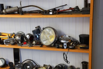 Lot 27 - Various motoring lamps