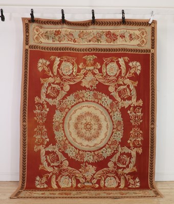 Lot 436 - An Aubusson style rug