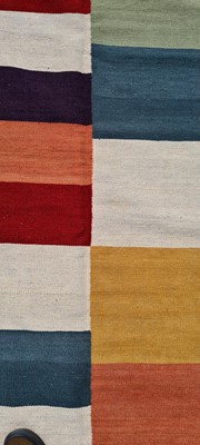 Lot 442 - A contemporary Modernist kilim carpet