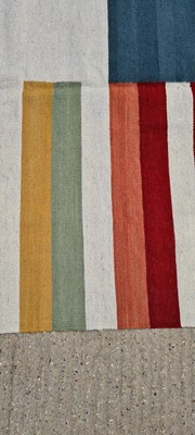 Lot 442 - A contemporary Modernist kilim carpet