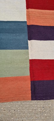 Lot 442 - A contemporary Modernist kilim carpet