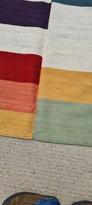 Lot 442 - A contemporary Modernist kilim carpet