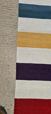 Lot 442 - A contemporary Modernist kilim carpet