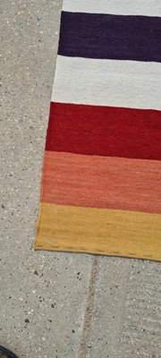 Lot 442 - A contemporary Modernist kilim carpet