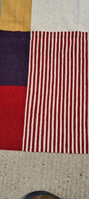 Lot 442 - A contemporary Modernist kilim carpet