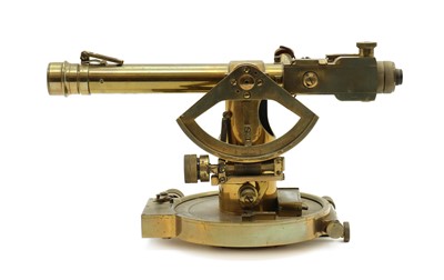Lot 180 - A brass military theodolite