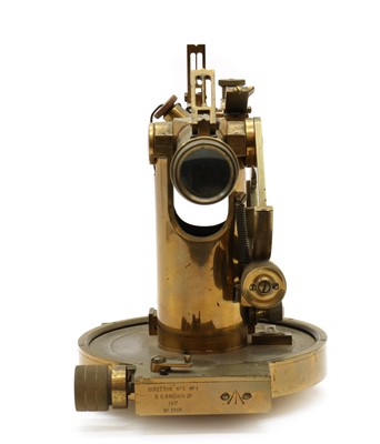 Lot 180 - A brass military theodolite