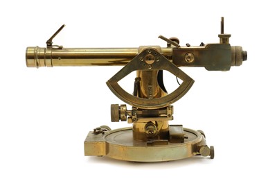 Lot 180 - A brass military theodolite