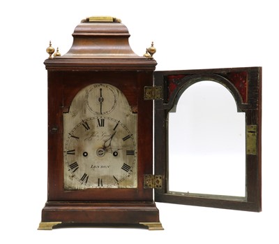 Lot 150 - A George III mahogany bracket clock, John Gent, London