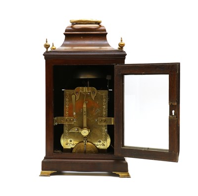 Lot 150 - A George III mahogany bracket clock, John Gent, London