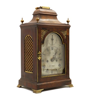 Lot 150 - A George III mahogany bracket clock, John Gent, London