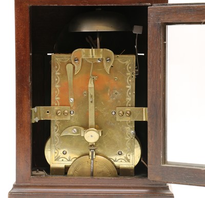 Lot 150 - A George III mahogany bracket clock, John Gent, London