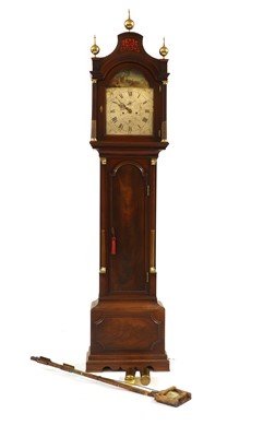 Lot 490 - A mahogany longcase clock