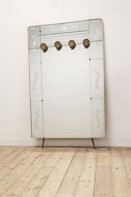 Lot 413A - A frameless mirrored hallstand