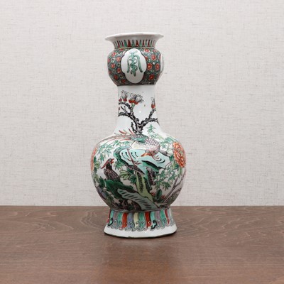 Lot 151 - A Chinese famille verte vase