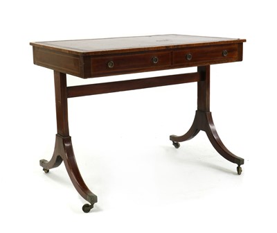 Lot 348 - A mahogany writing table