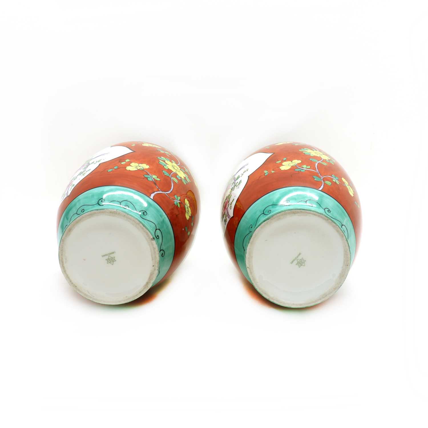 Lot 87 A pair of Limoges porcelain vases