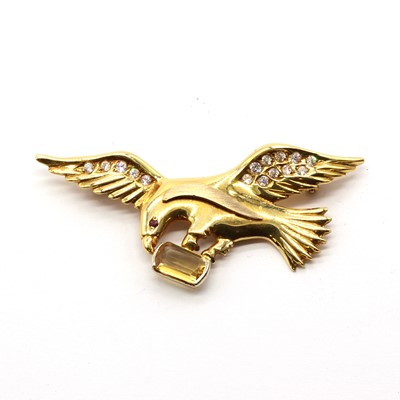 Lot 153 - An Italian gold eagle brooch