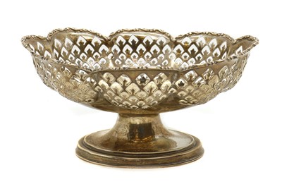 Lot 56 - A silver pedestal bowl