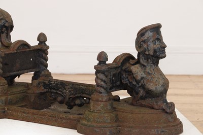Lot 675 - A Victorian-style cast iron boot scraper
