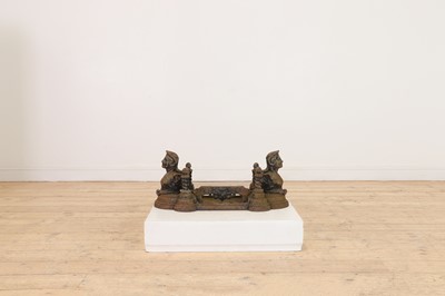 Lot 675 - A Victorian-style cast iron boot scraper