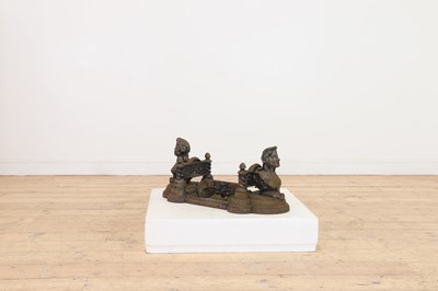 Lot 675 - A Victorian-style cast iron boot scraper