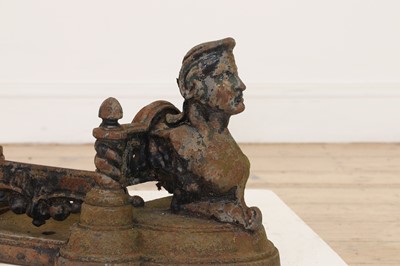Lot 675 - A Victorian-style cast iron boot scraper