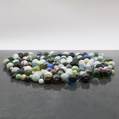 Lot 24 - A large collection of glass marbles