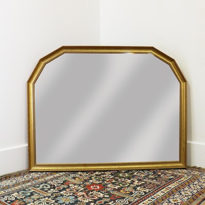 Lot 45 - A large overmantle mirror