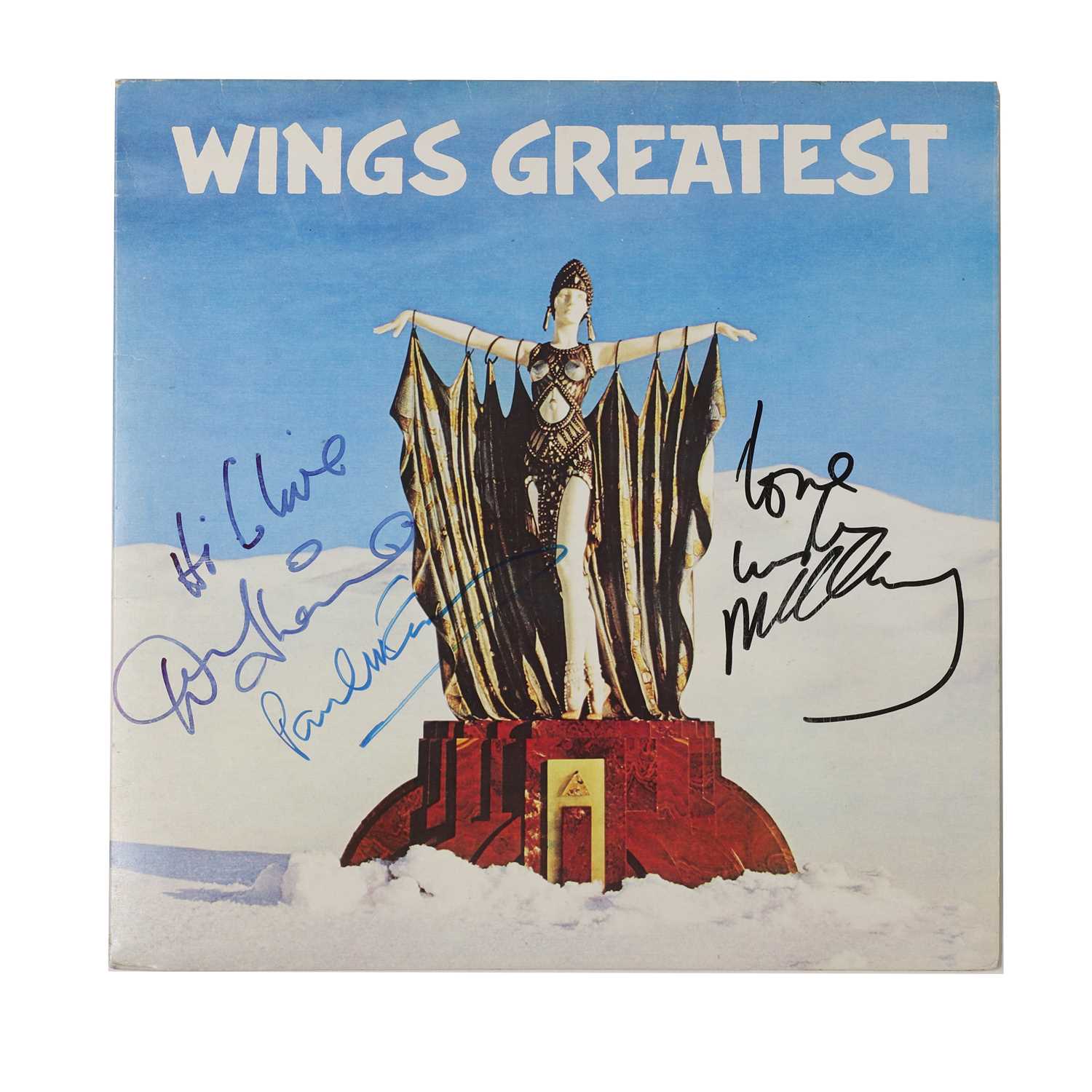 Lot 499 - PAUL AND LINDA MCCARTNEY & DENNY LAINE SIGNED VINYL ALBUM