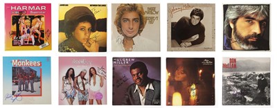 Lot 319 - A collection of signed vinyl records