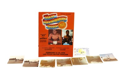 Lot 302 - A collection of items relating to Muhammad Ali vs Leon Spinks