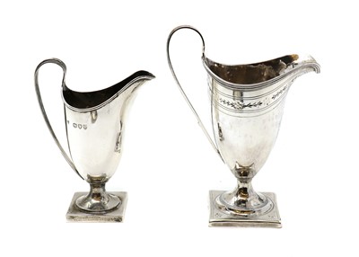 Lot 74 - A George III silver cream jug