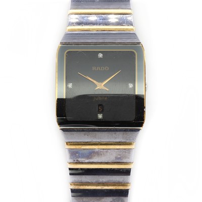 Lot 315 - A gentlemen's Rado Jubilé quartz bracelet watch