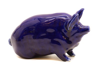 Lot 178 - A Wemyss Ware glazed pig