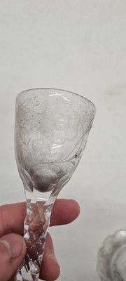 Lot 172 - A group of four facet cut drinking glasses