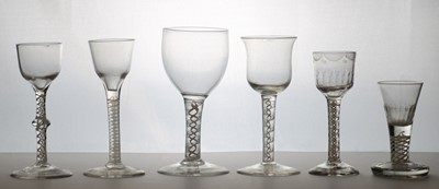 Lot 181 - A group of opaque twist drinking glasses