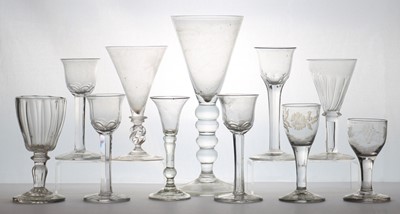 Lot 171 - A group of glass tableware
