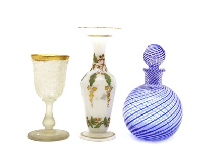Lot 204 - An opaline glass vase