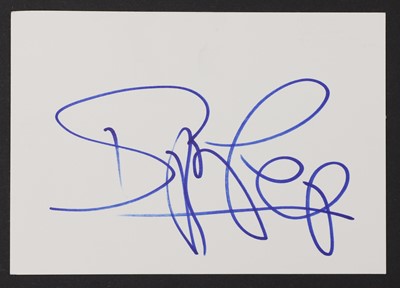 Lot 325 - A collection of Rock Band Autographs