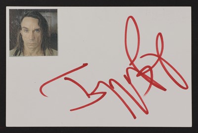 Lot 325 - A collection of Rock Band Autographs