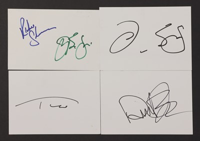 Lot 325 - A collection of Rock Band Autographs