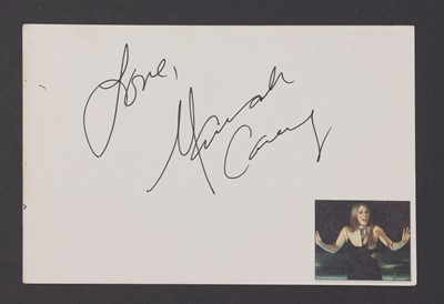 Lot 215 - Two Mariah Carey auautographs